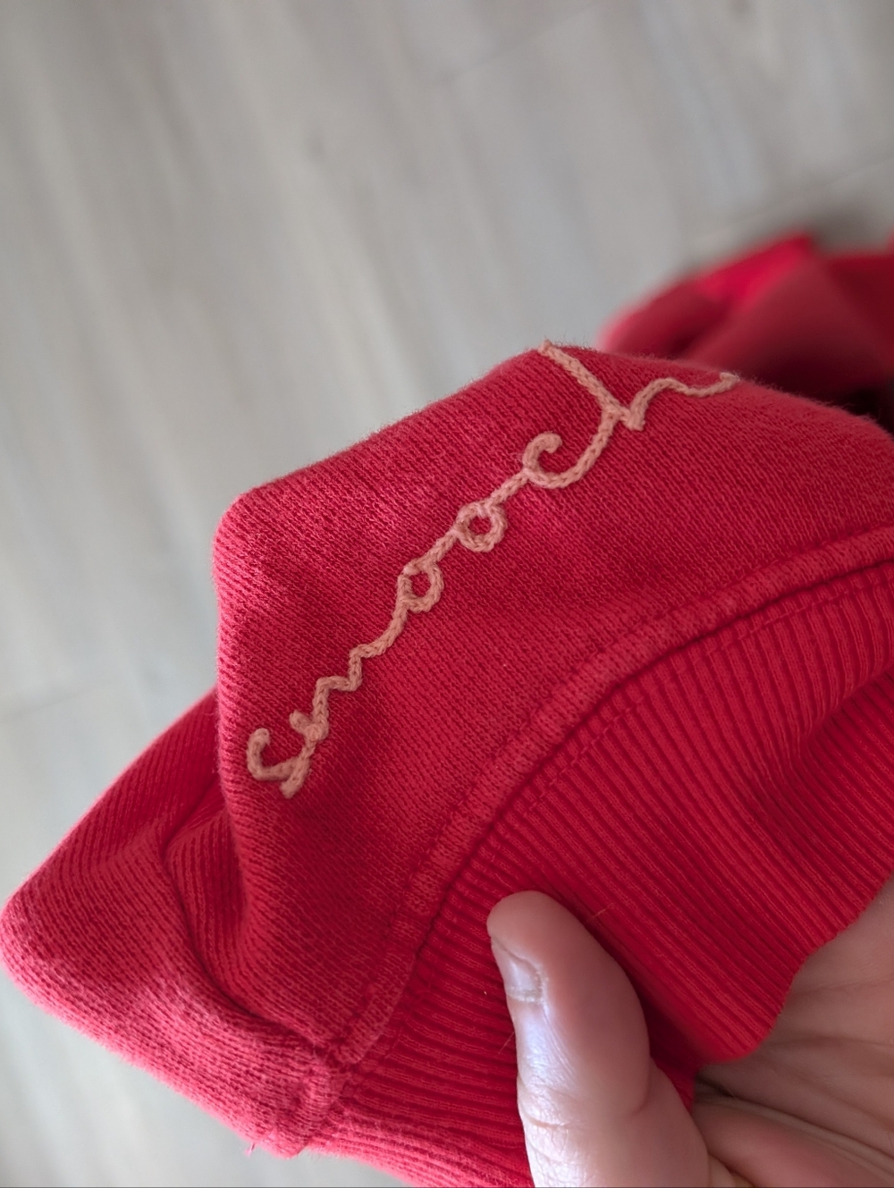 Pilcro Red Embroidered Sweatshirt - Picture 4 of 7